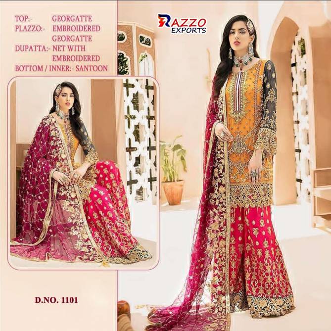 Razzo Hit Collection Festive Wear Georgette Heavy Work Pakistani Salwar Kameez